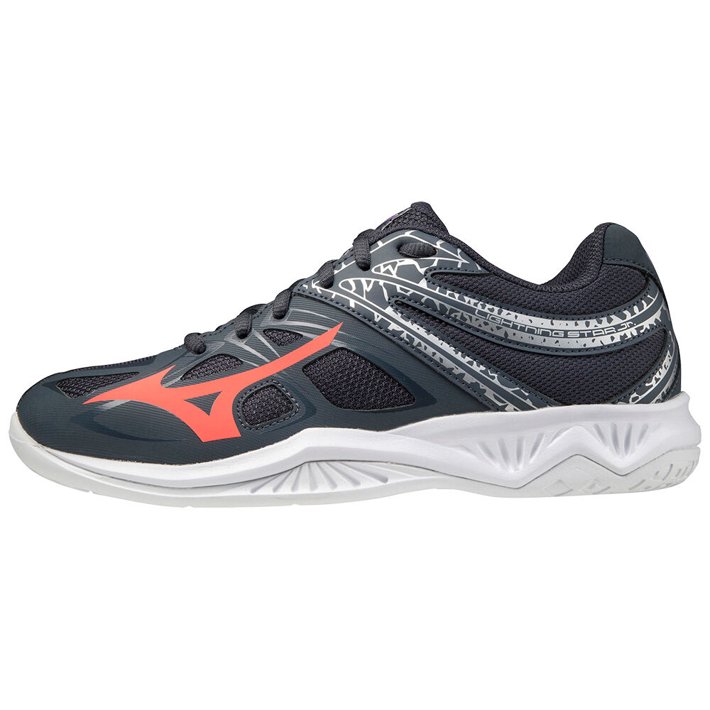 Zapatillas Voleibol Mizuno Lightning Star Z5 Hombre Azul Marino/Coral Outlet TOJG-34789